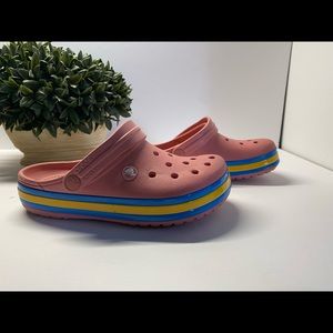 CROCS croc band hyper shine pink womens size 6